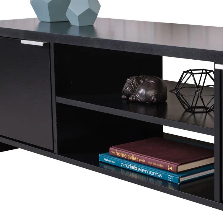 Ebern Designs TV Stand Large Media Console with Cable Management for 65, 75 Inch Media Storage Gaming Living Room Entertainment Center Modern Wooden Television Cabinet & Reviews | Wayfair