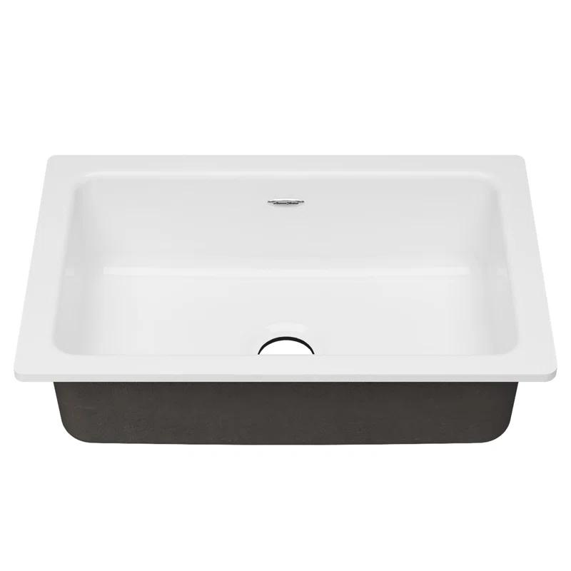 Delancey 30'' L Undermount Single Bowl Cast Iron Kitchen Sink