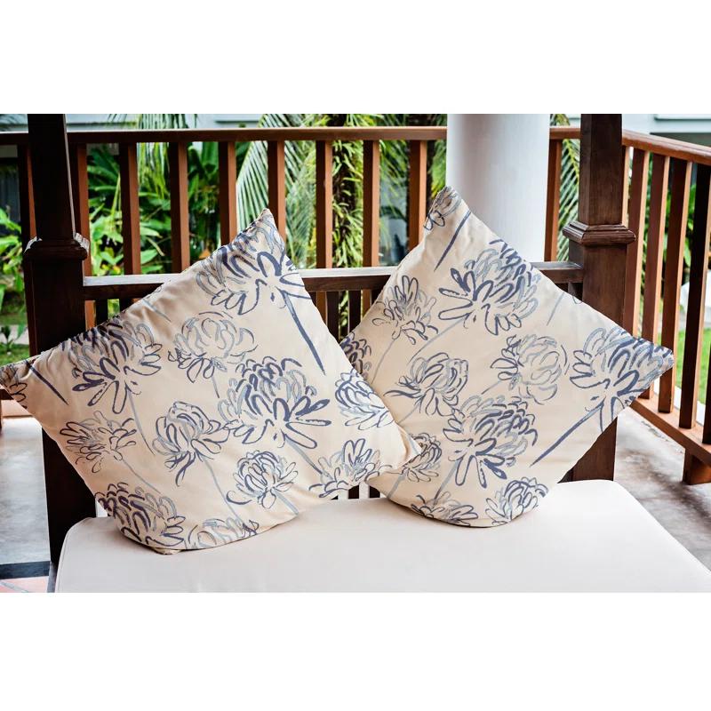 e by design Floral Reversible Throw Pillow