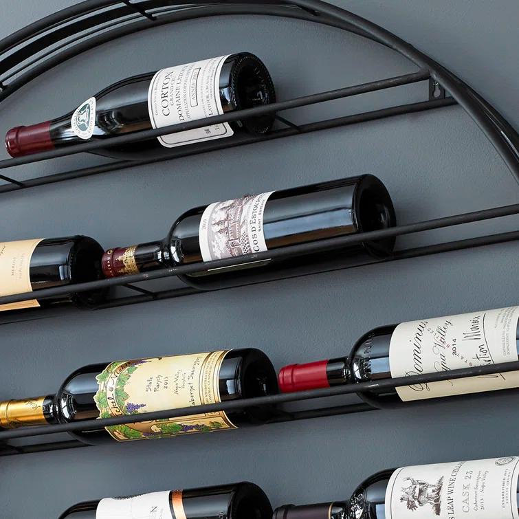 Wine Enthusiast Label View 12 Bottle Wall Mounted Wine Bottle Rack & Reviews | Wayfair