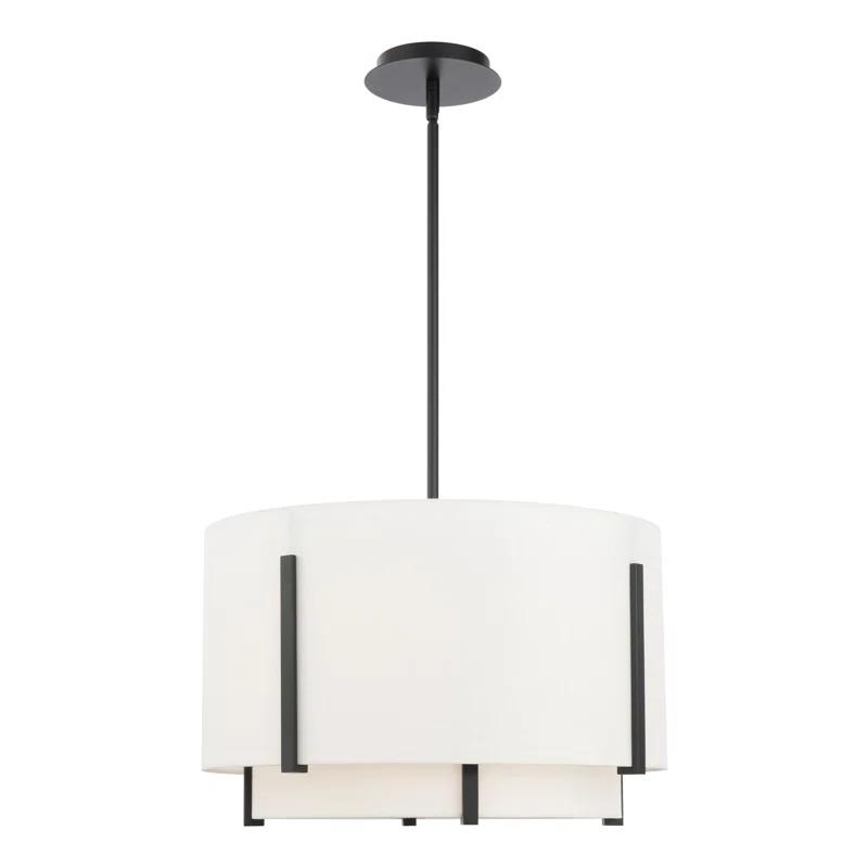Strum 1 - Light Black LED Drum Pendant