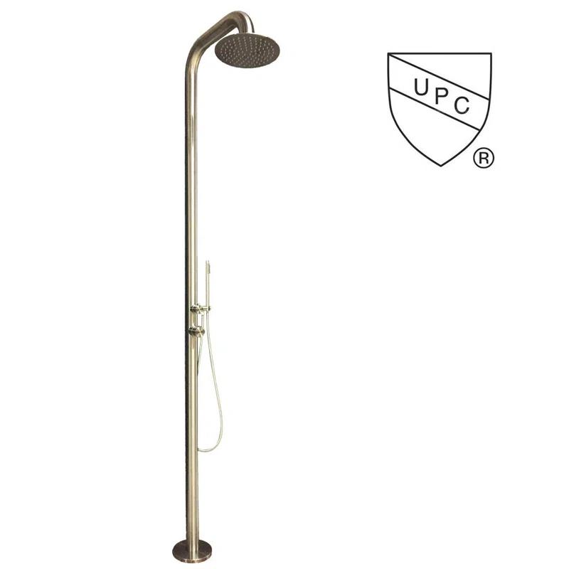 Stainless Steel Free Standing Outdoor Shower