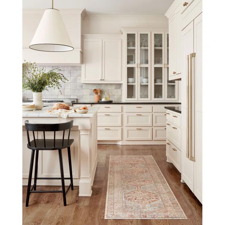 Jules Rug by Chris Loves Julia x Loloi - Tangerine and Mist / 2' x 5'
