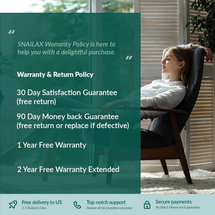 Snailax Shiatsu Full Body Chair Seat Massager, Neck Back Chair Pad with Compression & Heat. SL-229 | Wayfair