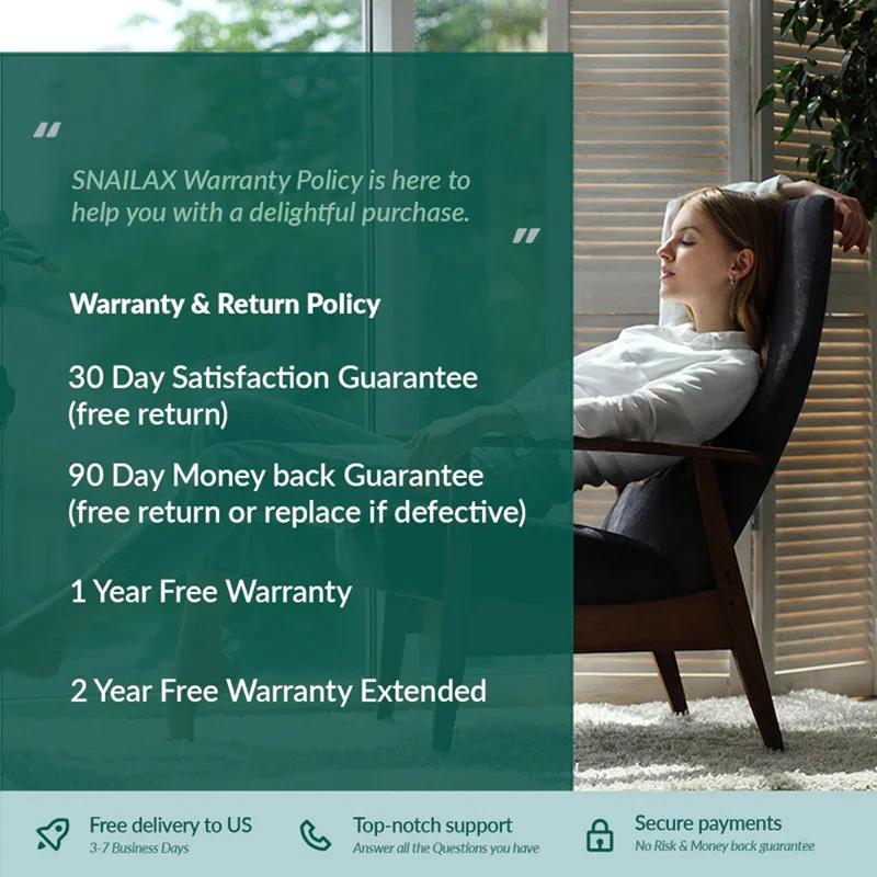 Snailax Shiatsu Full Body Chair Seat Massager, Neck Back Chair Pad with Compression & Heat. SL-229 | Wayfair