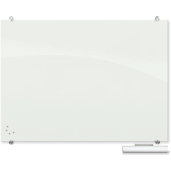 MooreCo Visionary Magnetic Wall Mounted Glass Dry Erase Board