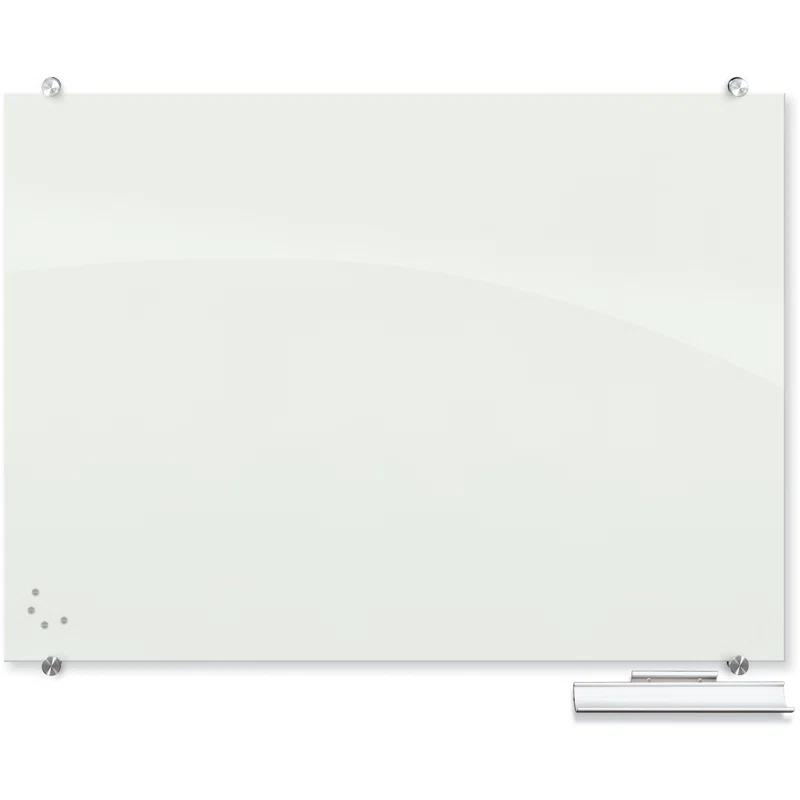MooreCo Visionary Magnetic Wall Mounted Glass Dry Erase Board
