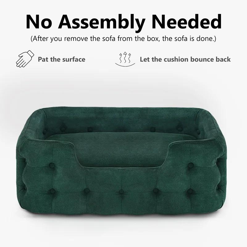 Tucker Murphy Pet™ Tucker Murphy Pet™ Dog Sofa Bed, 33 Inches Length Foam Dog Bed With Washable Cushion Cover, Modern Pet Couch For Small Medium Dogs