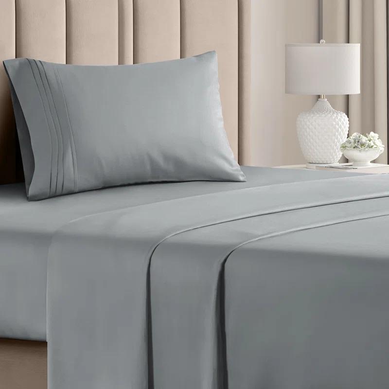 CGK Linens 4 Piece Sheet Set Premium Cooling, Soft & Wrinkle Free Sheet Set