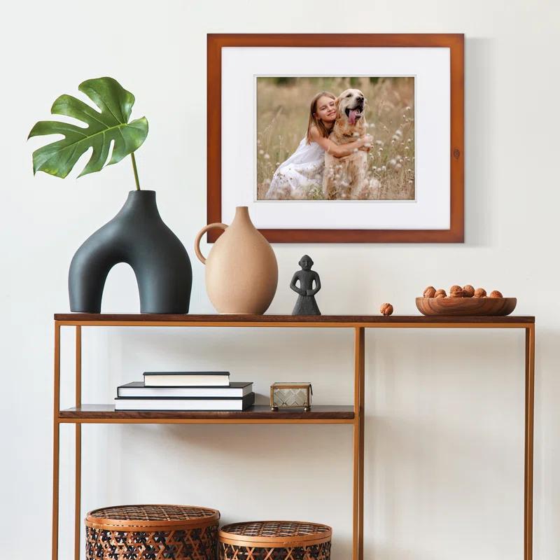 Gallery Solutions Gallery Solutions Wall Mount Double Airfloat Mat Picture Frame