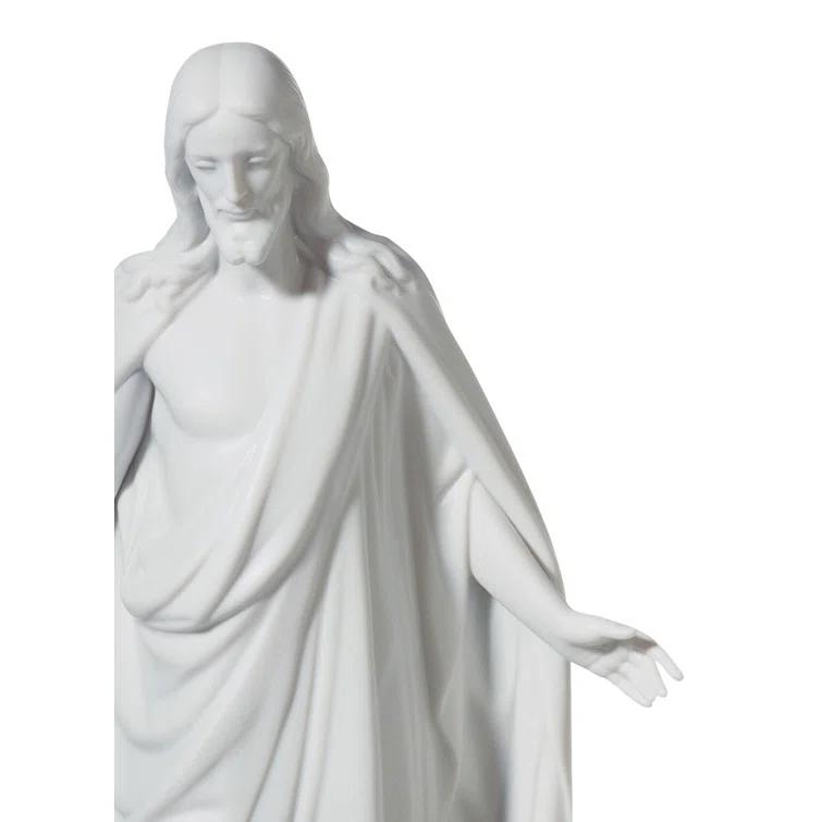 Lladro Christ Figurine. Left