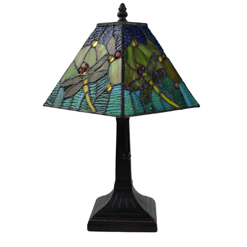 Amora Lighting Tiffany Metal Table Lamp