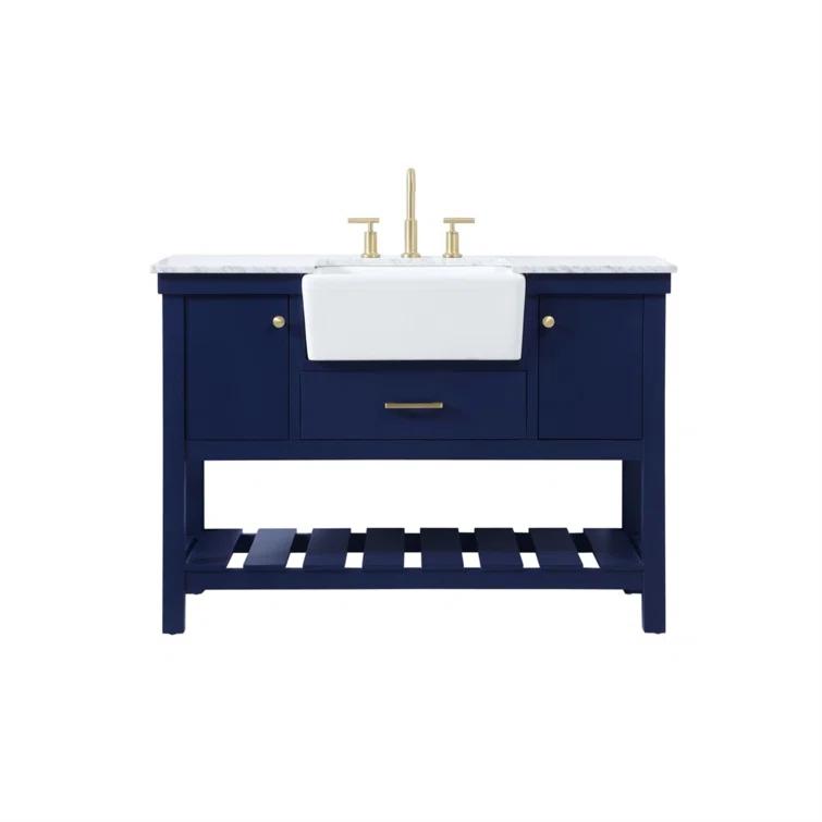 Pelaghia 48'' Single Bathroom Vanity with Marble Top