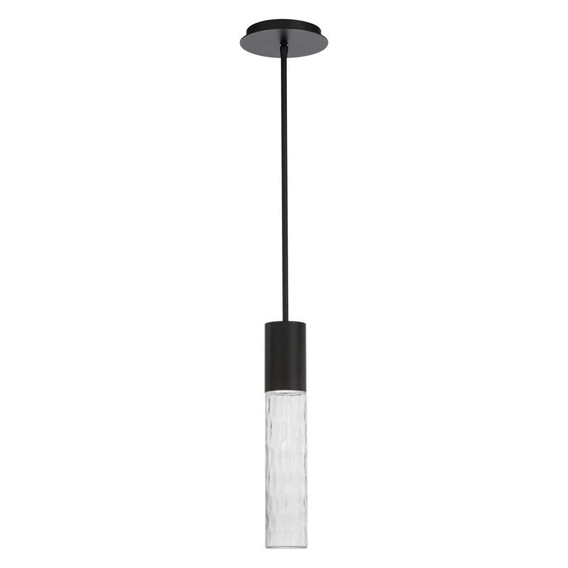 dweLED Sleek 1 - Light Black LED Single Pendant