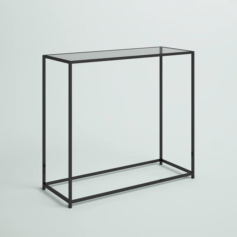 Mercury Row® Amora 31'' Glass Top Console Table