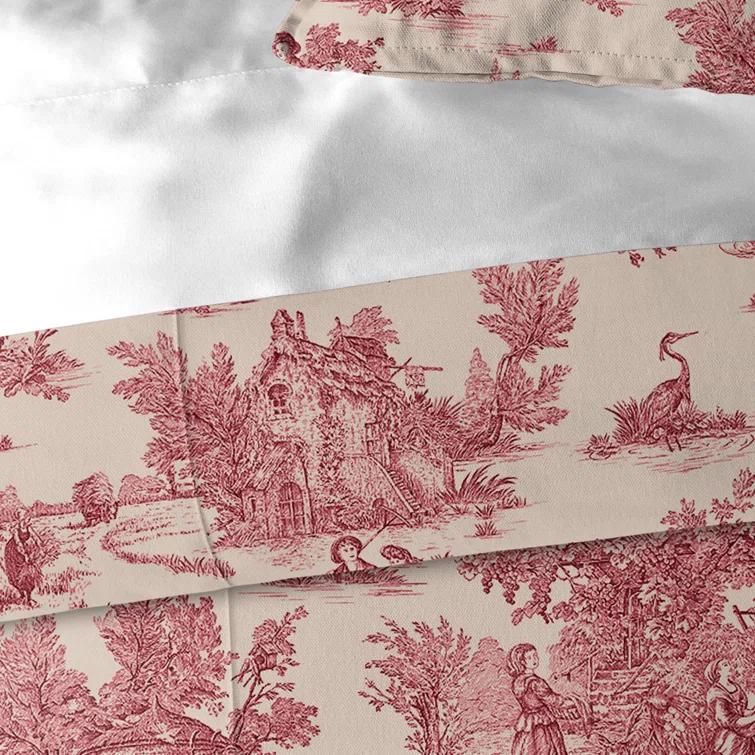 The Tailor's Bed Toile De Jouy Standard Cotton Comforter Set