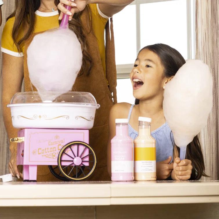 Nostalgia Nostalgia Retro Countertop Cotton Candy Machine, Includes 2 Reusable Cones & Scoop