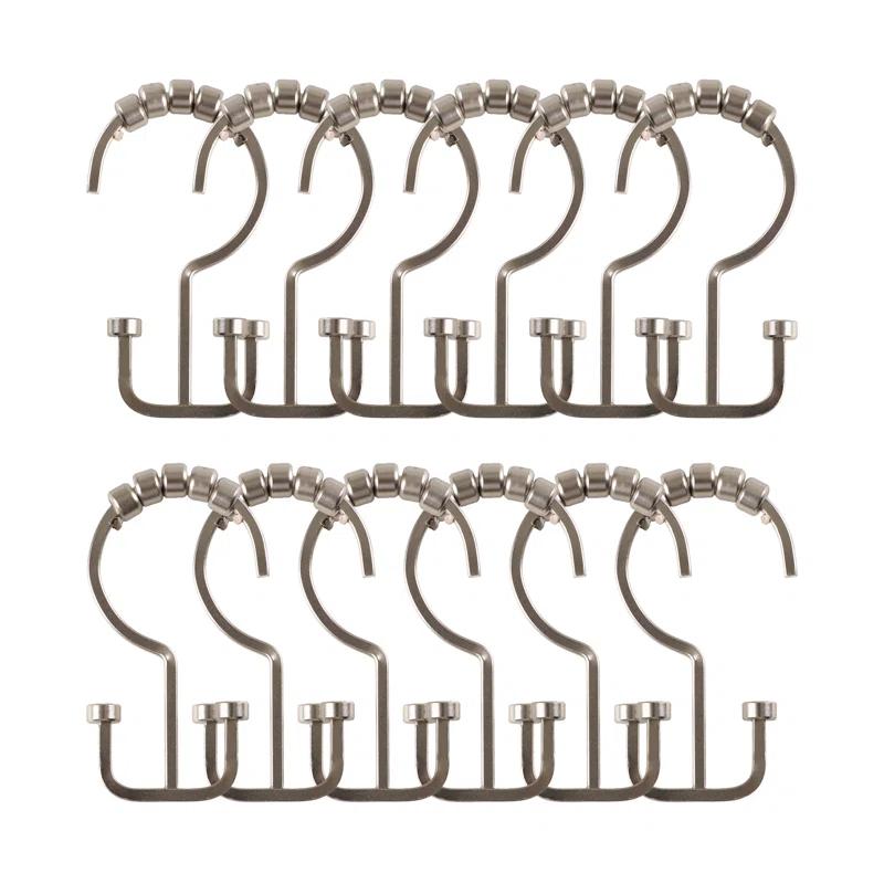 Utopia Alley Deco Steel Shower Curtain Hook (Set of 12)