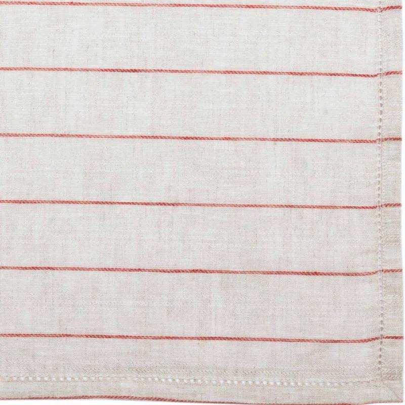 Gracie Oaks Inloes Linen Striped Rectangle Placemat (Set of 6)