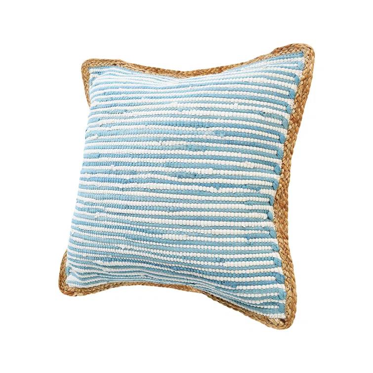 Beachcrest Home™ Chindi Handmade Striped Throw Pillow
