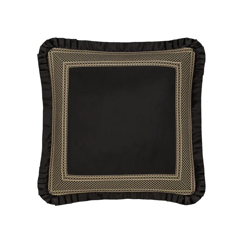 Five Queens Court Branson Black & Euro Sham