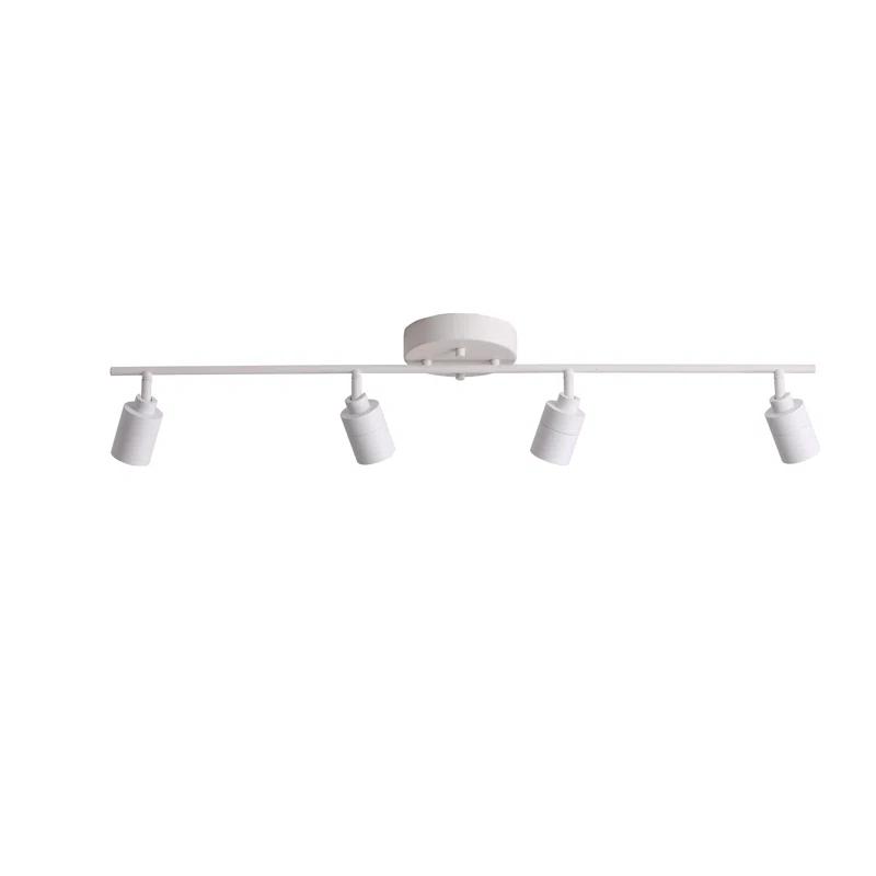 Vidalite Shura 4-Light Integrated LED Track Light w/ Rotatable Heads, 3 ft. Track Lighting Kit, 3000k, 2240 Lumen