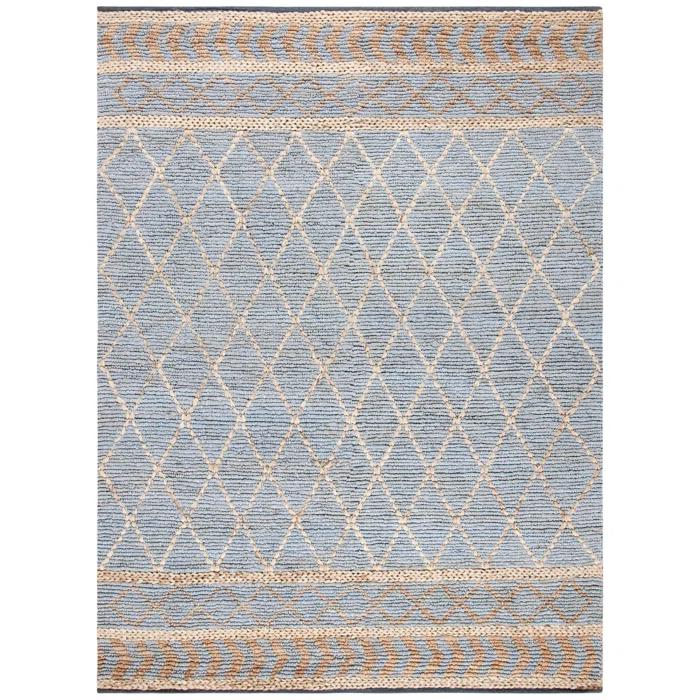 Sand & Stable™ Phippsburg Geometric Handwoven Natural/Blue Area Rug