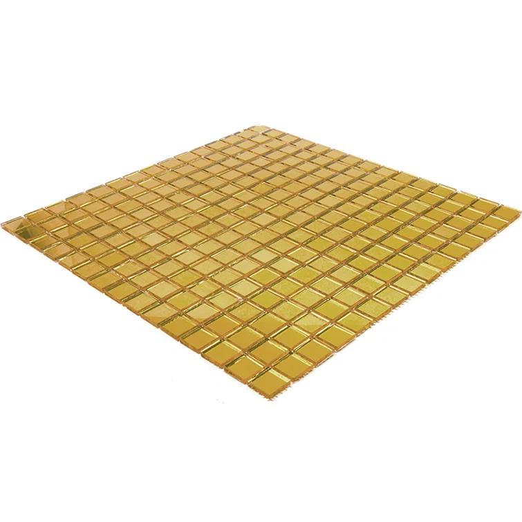 Apollo Tile Altin 0.8" x 0.8" Glass Grid Mosaic Wall & Floor Tile (Set of 20)