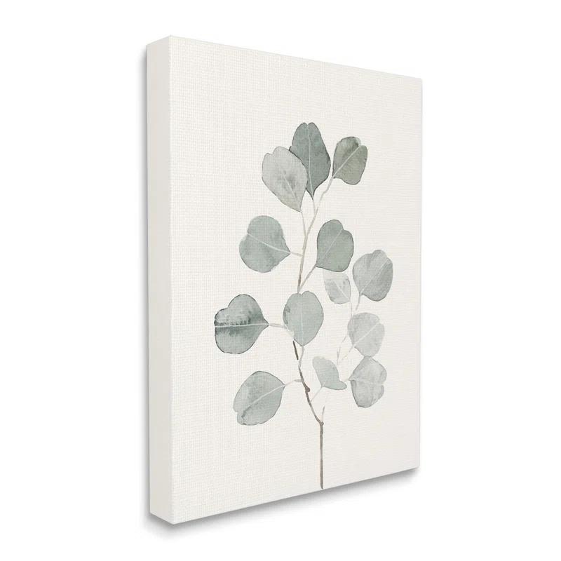 Stupell Industries " Flattened Sage Botanical Stem Delicate Leaf Plant " by Emma Caroline Painting Print