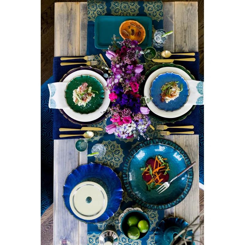 Viva by Vietri Baroque Glass No Pattern Charger