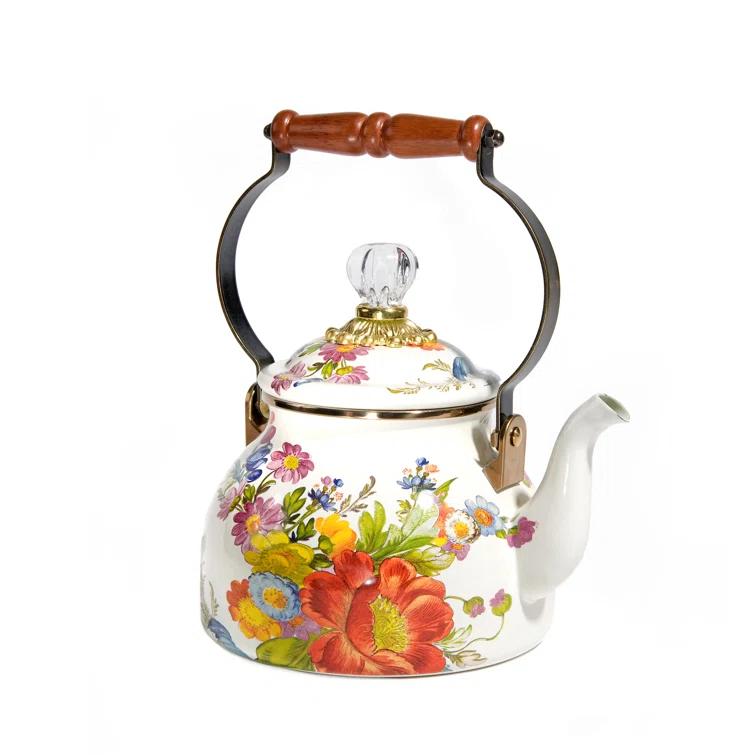 Flower Market 2 Quart Tea Kettle