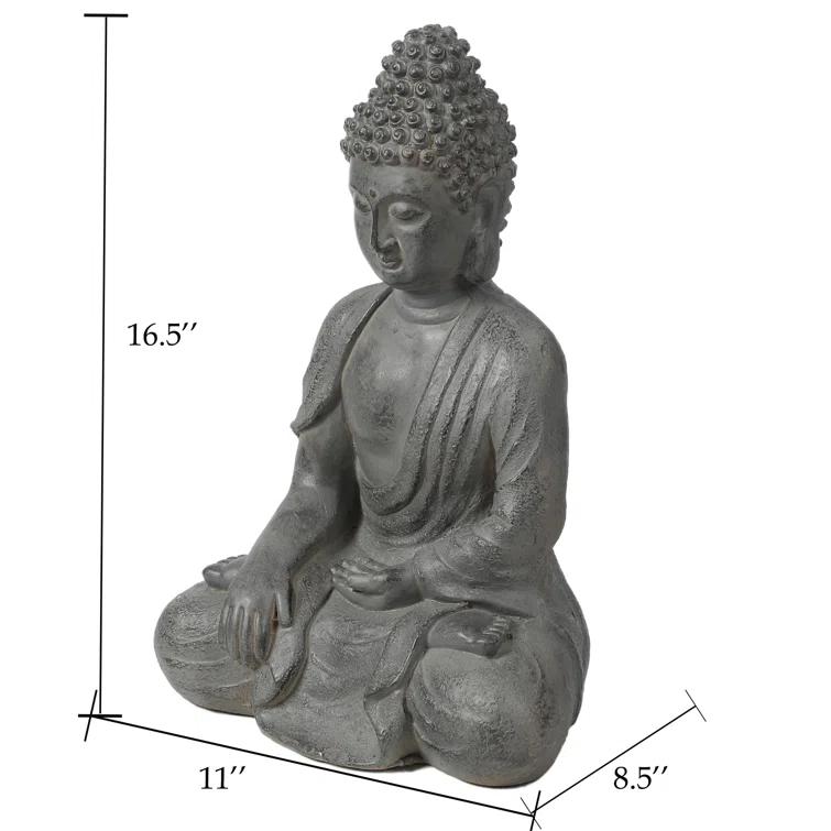 Mistana™ Eslinger Buddha Magnesium Oxide Garden Statue