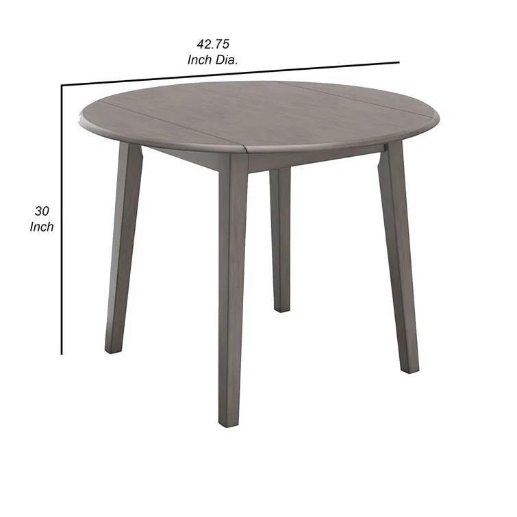Benjara Ora Extendable Round Dining Table