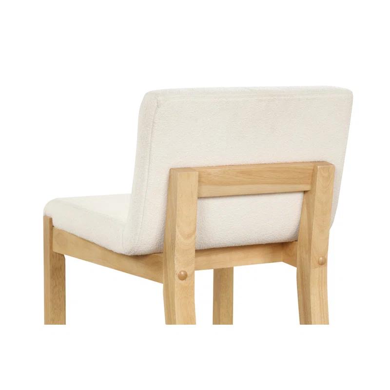 Nathan James Upholstered Wooden Stool