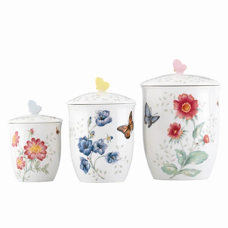Lenox Butterfly Meadow 3-Piece Canister Set