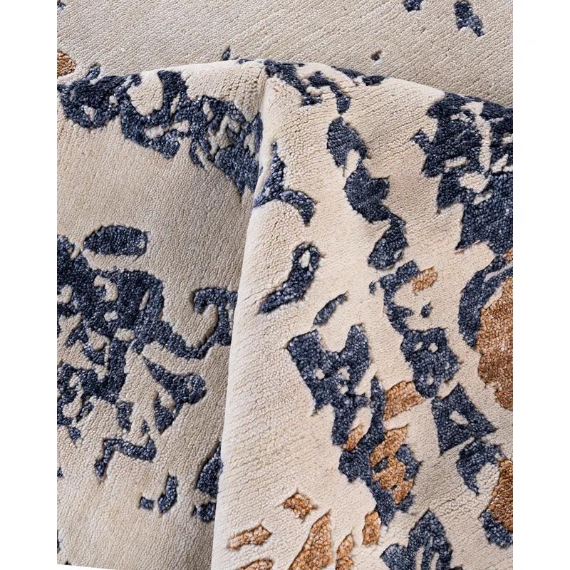 Solo Rugs One-of-a-Kind Rectangle 8'2" X 10'1" New Age Area Rug Beige