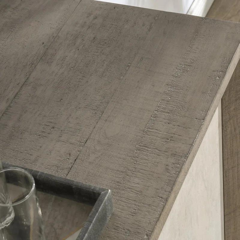 Classic Home Denver 50" Wood Distressed Gray Cabinet
