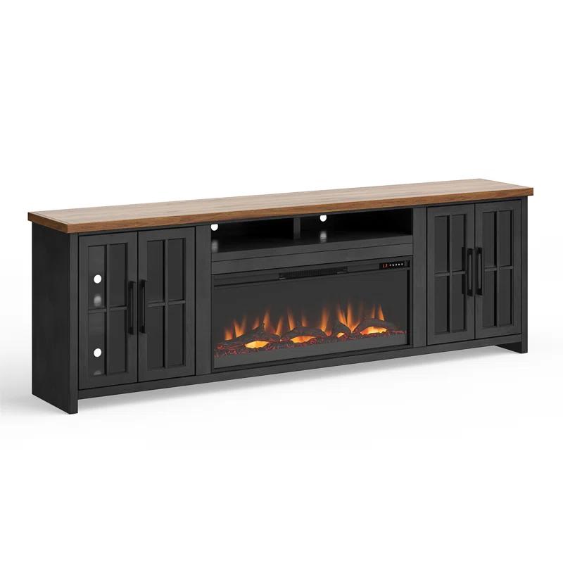 Essex 97 Inch Fireplace TV Stand Console,media console,entertainment center For Tvs Up To 100 Inches