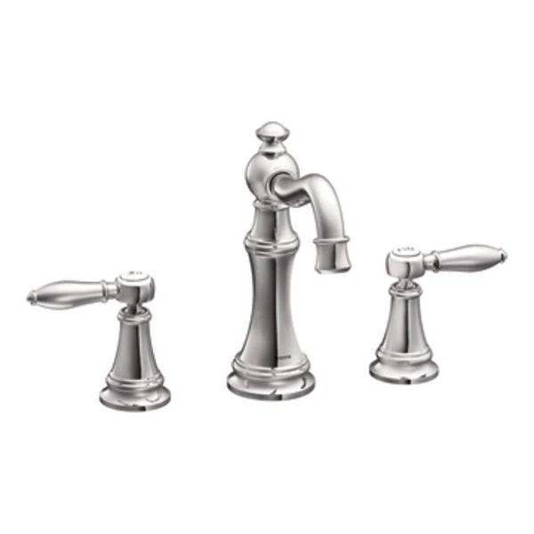 Moen Moen Weymouth Two-Handle Widespread Bathroom Faucet Trim Kit, Valve Required TS42108
