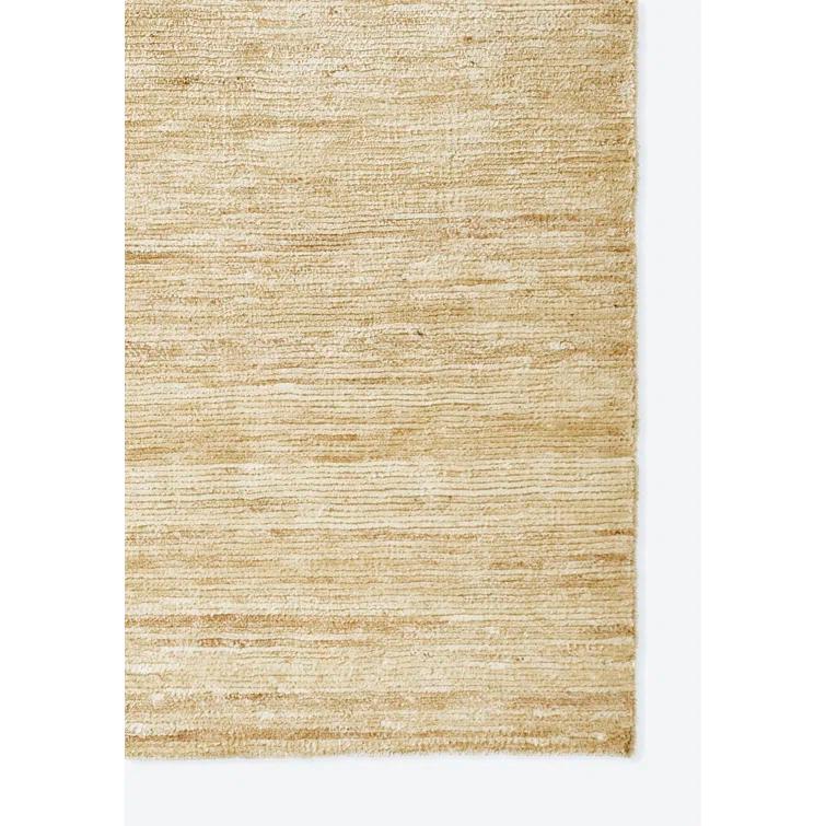 Momeni 9'x12' Organic Solid Handknotted Area Rug Natural: Jute & Cotton, Low Pile, Handmade, Indoor Rectangle Rug