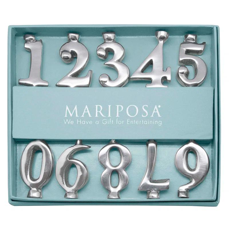 Mariposa Let's Celebrate 3'' H Metal Tabletop Candlestick