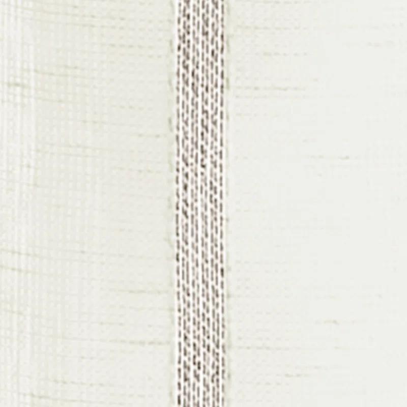 Martha Stewart Laguna Striped Semi-Sheer Tab Top Curtain Panel Pair (Set of 2) (Set of 2)