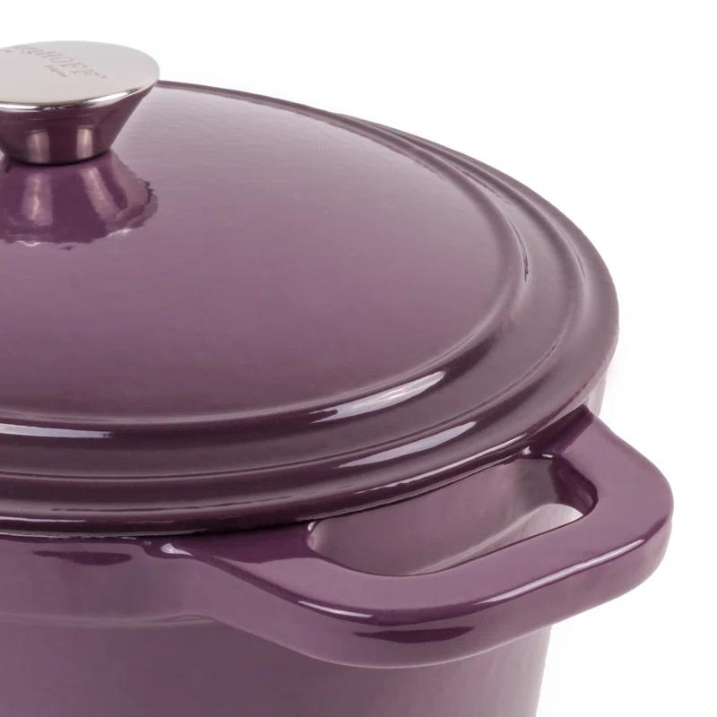 BergHOFF BergHOFF Neo 5Pc Cast Iron Set: 5Qt and 8Qt Covered Dutch Ovens and 10" Fry Pan