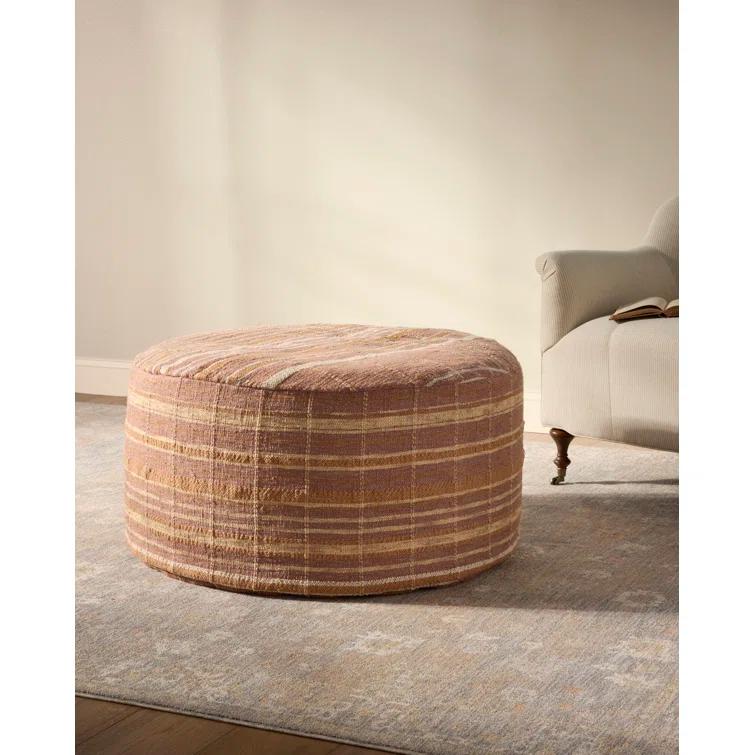 Wallace Pouf by Chris Loves Julia x Loloi - Clay