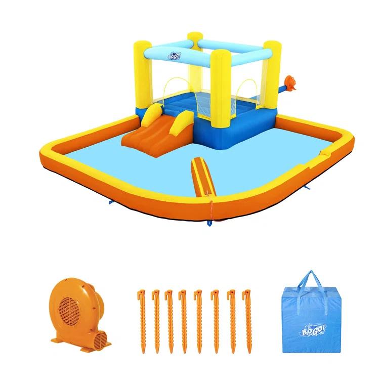 Bestway Bestway H2OGO Beach Bounce Kids Inflatable Outdoor Water Park with Air Blower