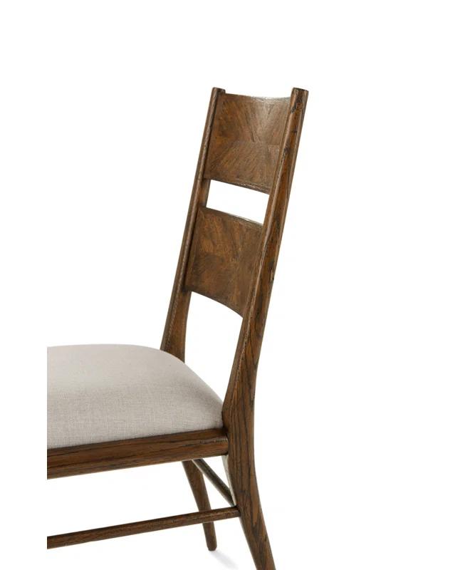 Nova 19.25'' H Upholstered Oak Side Chair