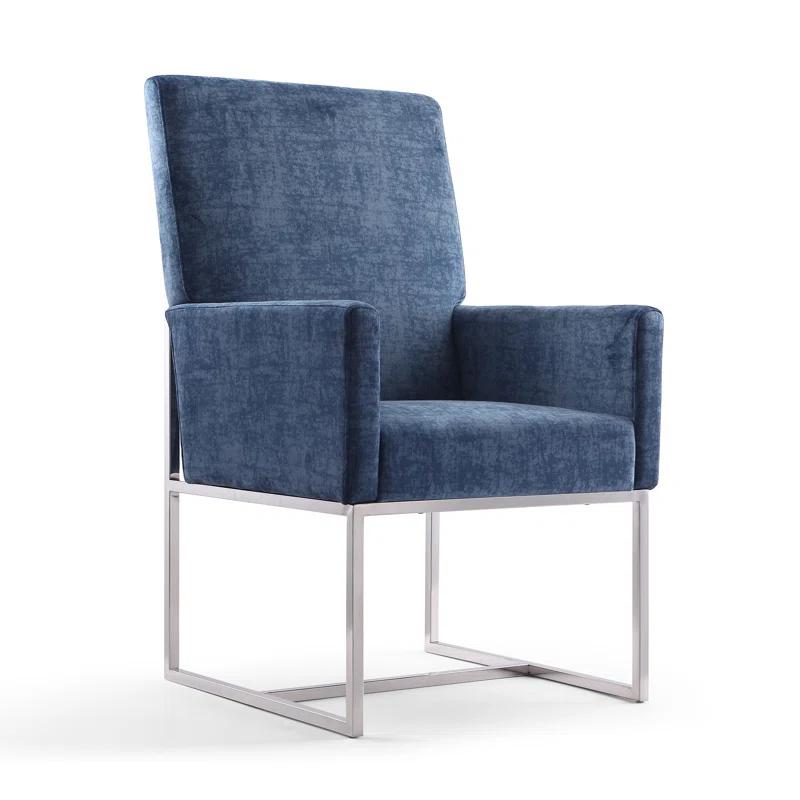 Orren Ellis Element Tufted Velvet Upholstered Arm Chair