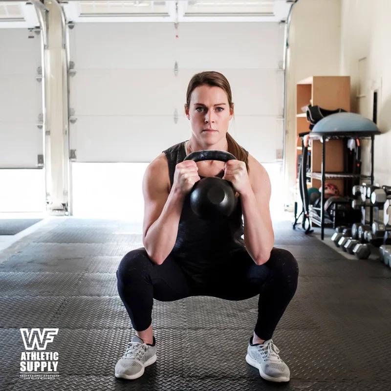 Extra Thick Interlocking Exercise Foam Mats, 3/4-Inch Thickness Gym Flooring Tiles (72 SQ. FT)