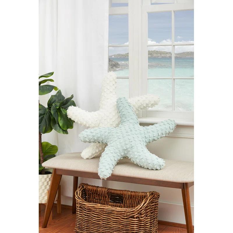 C&F Home 25" Starfish Shaped Coastal Accent Throw Pillow Decor Decoration 25.0 in.