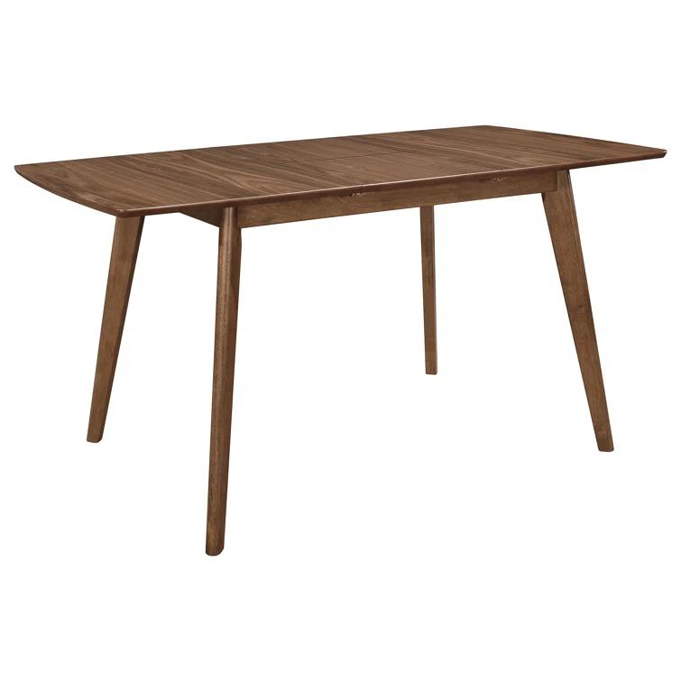 Coaster Furniture Coaster Furniture Alfredo Extension Leaf Dining Table Natural Walnut